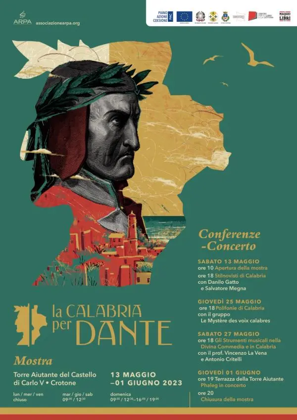 Parte da Crotone “La Calabria per Dante”, manifestazione itinerante dell’Associazione Arpa 