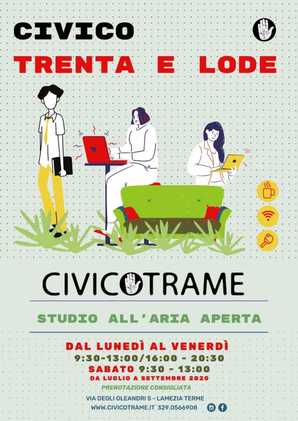 images Trame riapre al pubblico con “Civico Trenta e lode”. Un servizio per universitari in tutta sicurezza