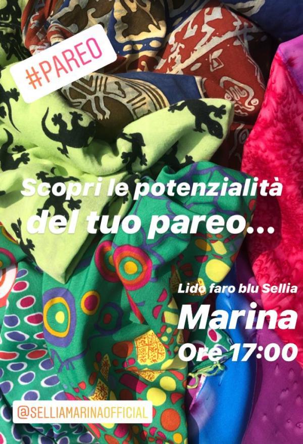 images Ti insegno a indossare il pareo: oggi al lido Faro blu a Sellia Marina