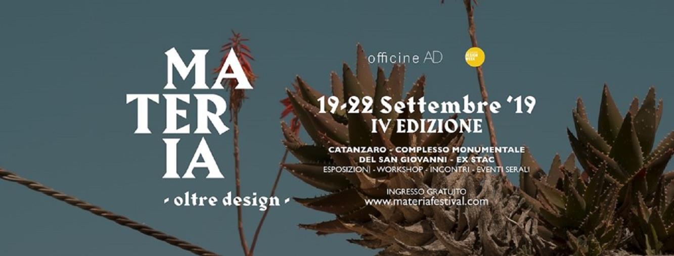 images Catanzaro, al via la IV edizione del Materia independent design festival