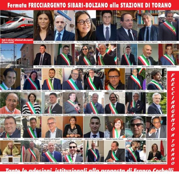 Corbelli esulta e ringrazia la presidente Santelli per la fermata Frecciargento a Torano