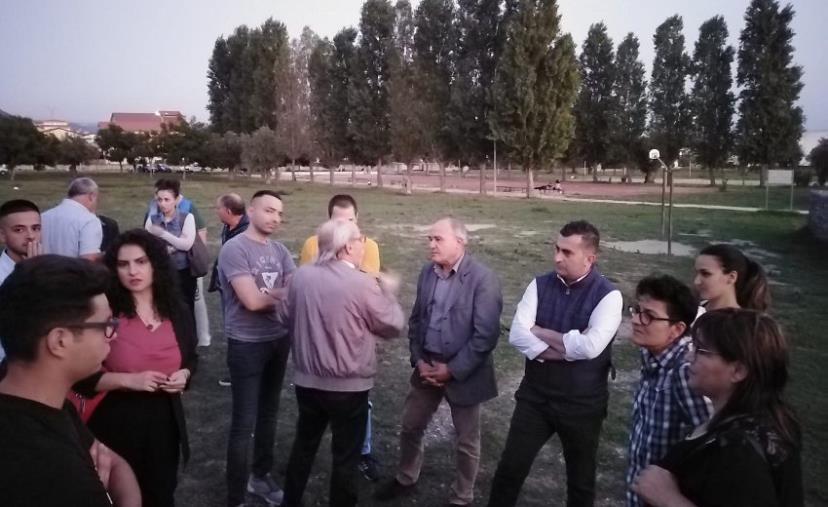 images Elezioni a Lamezia Terme, Massimo Cristiano visita il parco Impastato