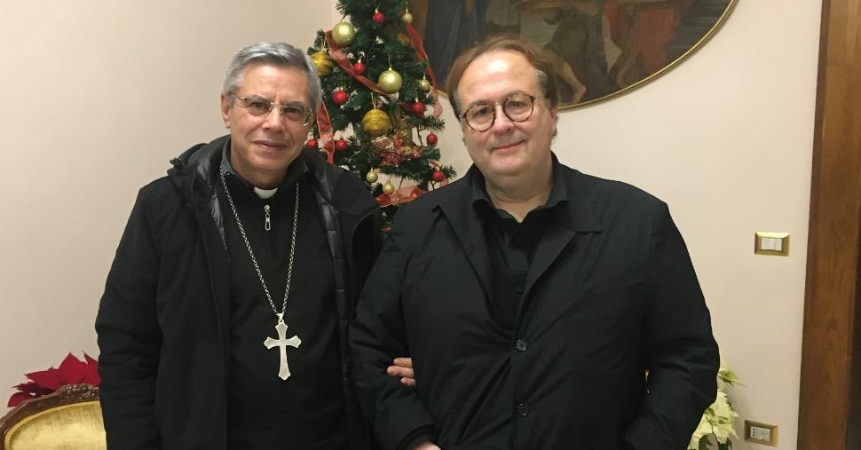 Lamezia Terme, incontro tra il regista Carlo Carlei e il vescovo Schillaci