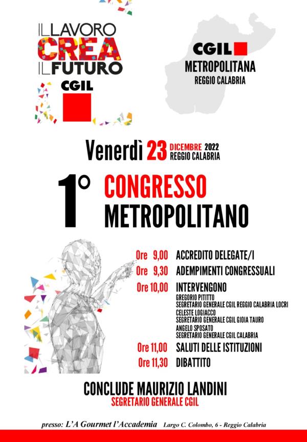 images Ospite a Reggio Maurizio Landini per il primo congresso metropolitano di Cgil
