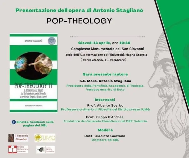 images Teologia e musica, giovedì a Catanzaro in scena la “Pop-Theology” di monsignor Staglianò