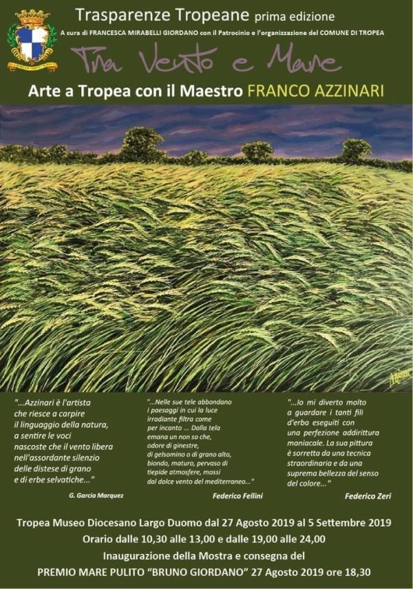 images Tropea ospiterà da domani la mostra di Azzinnari e riceverà il Premio mare pulito 2019