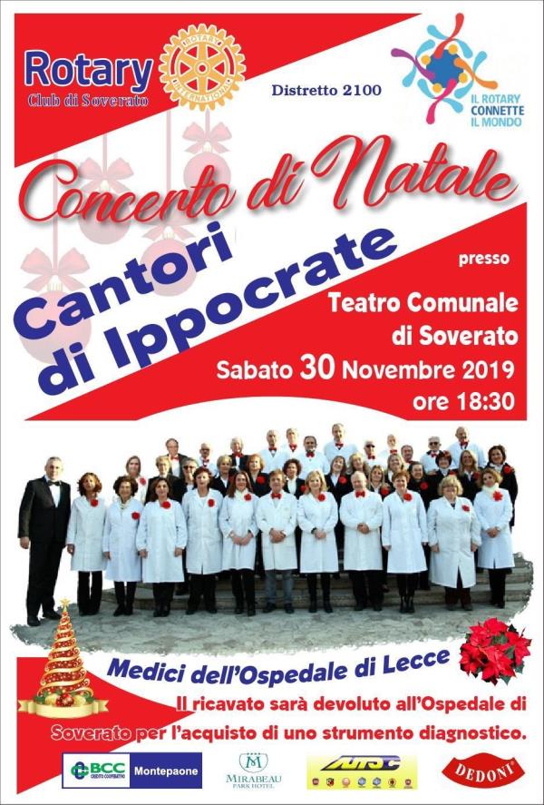 images Soverato, “Cantori di Ippocrate” sabato al Teatro Comunale organizzato dal Rotary

