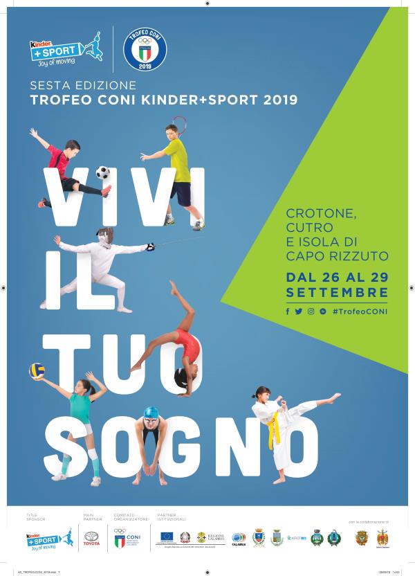 images Il 26 settembre cerimonia d’apertura allo stadio “E. Scida” di Crotone del progetto Trofeo Coni "Kinder + Sport"