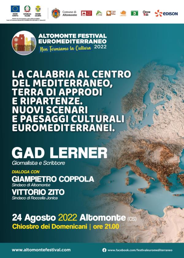 images Altomonte, Gad Lerner ospite del Festival Euromedit 