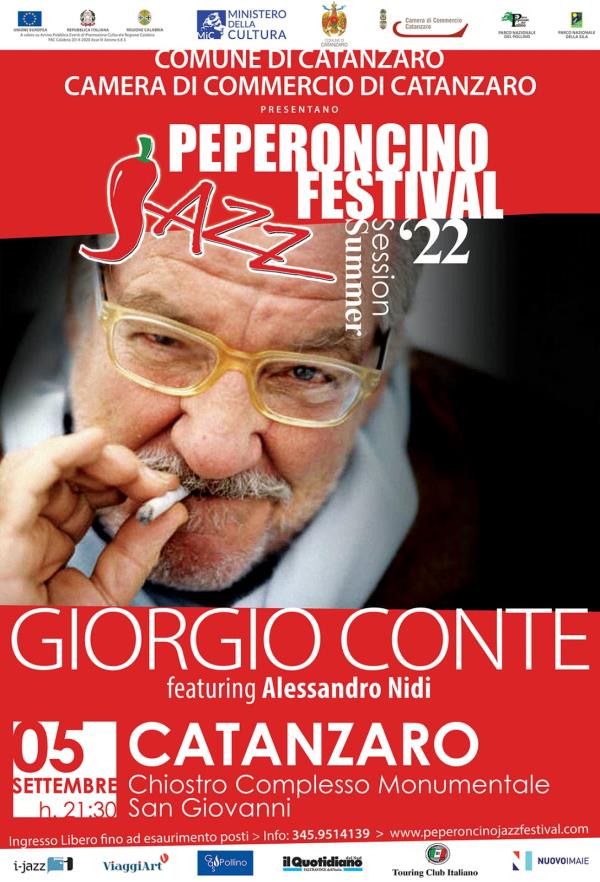 images Peperoncino jazz festival, il 5 settembre a Catanzaro concerto di Giorgio Conte