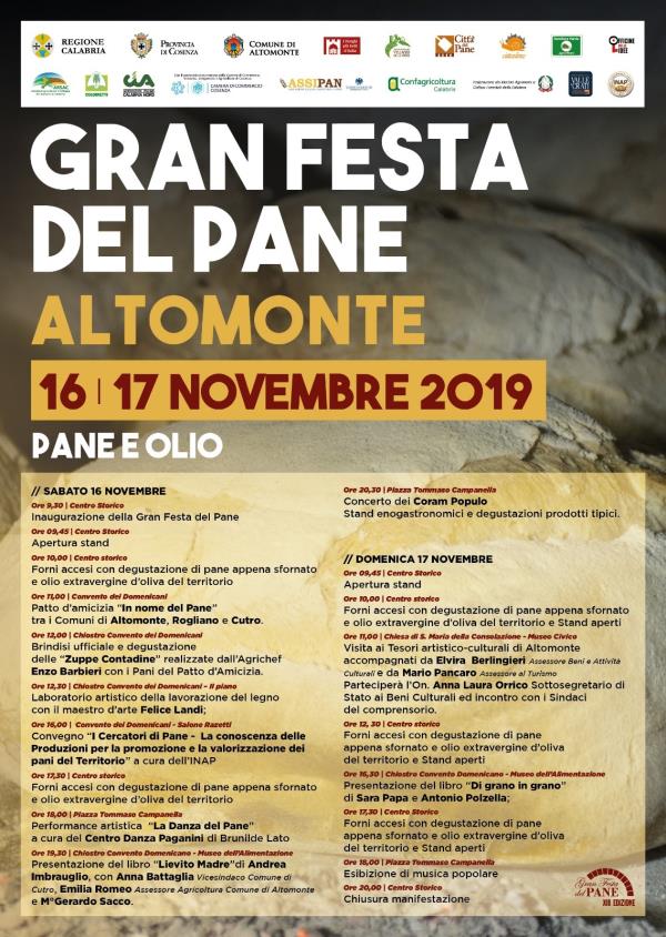 images Attesa a Cosenza per la "Gran festa"del pane di Altomonte di sabato  e domenica