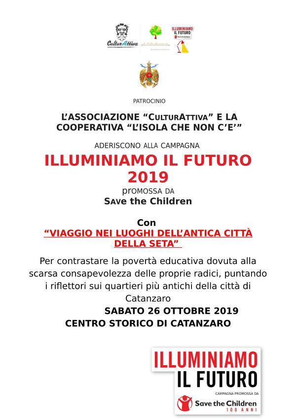 Domani anche Catanzaro partecipa a “Illuminiamo il Futuro” la campagna di Save the Children