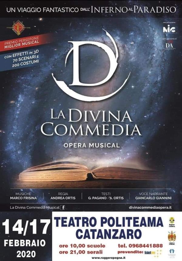 images Attesa a Catanzaro per il colossal “La divina commedia”, opera musical al teatro Politeama dal 14 al 17 febbraio 2020