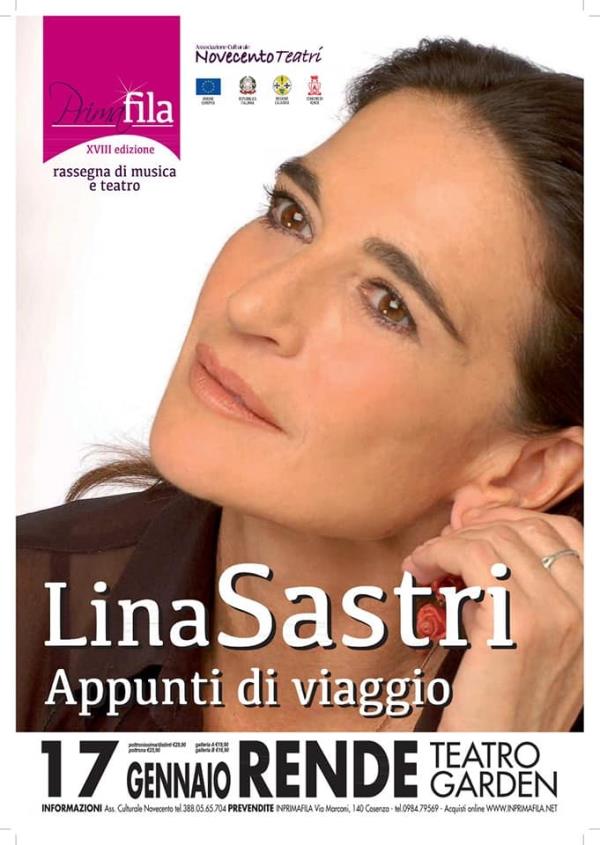 images Per la rassegna di Musica e Teatro "Primafila" il 17 gennaio Lina Sastri di scena a Rende