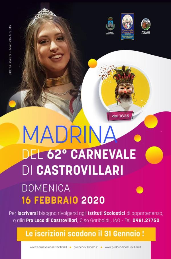 Proseguono i preparativi per la 62° edizione del Carnevale di Castrovillari 