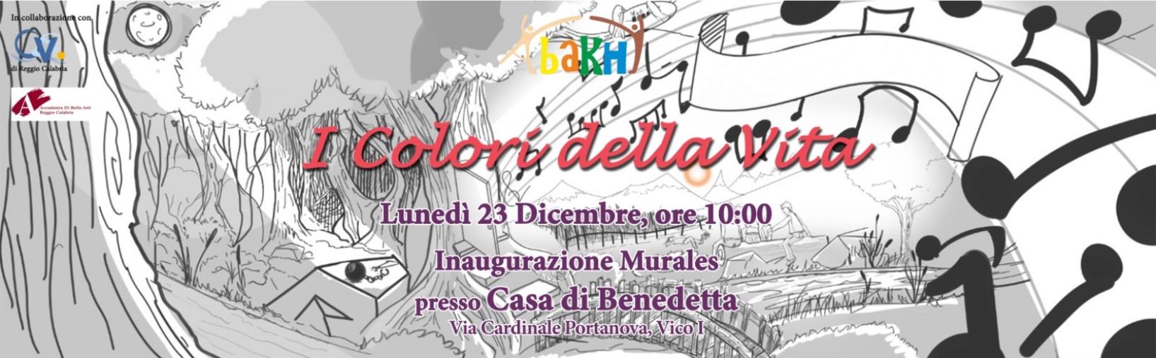 Lunedì l'inaugurazione del Murales "I colori della vita" in una struttura per minori di Reggio Calabria