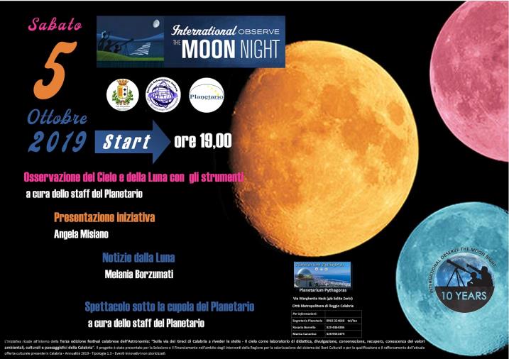 images Domani a Reggio Calabria la X edizione de “La "Notte internazionale della Luna: Moonwatch party”