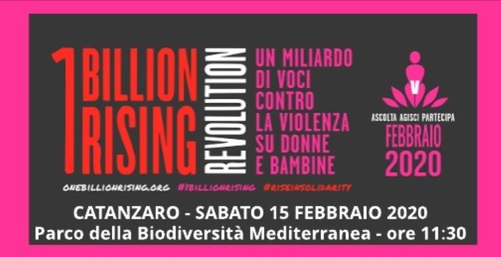 Anche a Catanzaro l'iniziativa “One billion rising” contro la violenza su donne e bambine. Domani al Parco della Biodiversità 