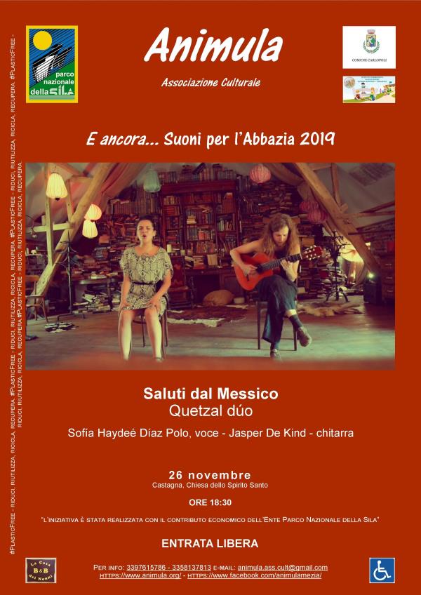 images Questa sera a Castagna in scena il concerto “Saluti dal Messico”