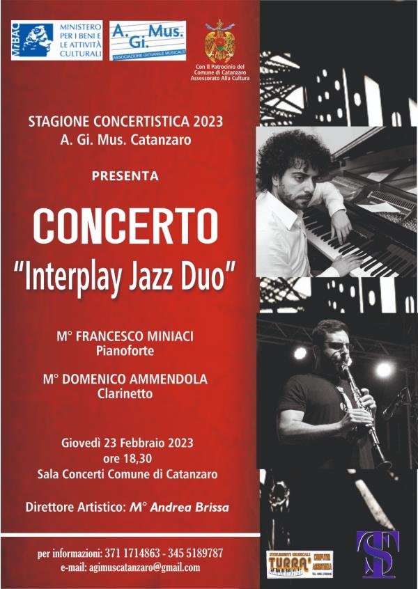 images “A.Gi.Mus Catanzaro: la musica jazz con Miniaci e Ammendola nel secondo appuntamento della stagione concertistica”
