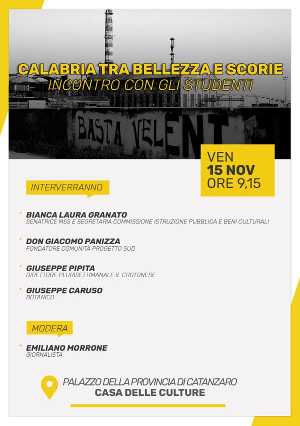  “Calabria tra bellezza e scorie”, se ne parlerà con gli studenti venerdì alla Casa delle culture a Catanzaro