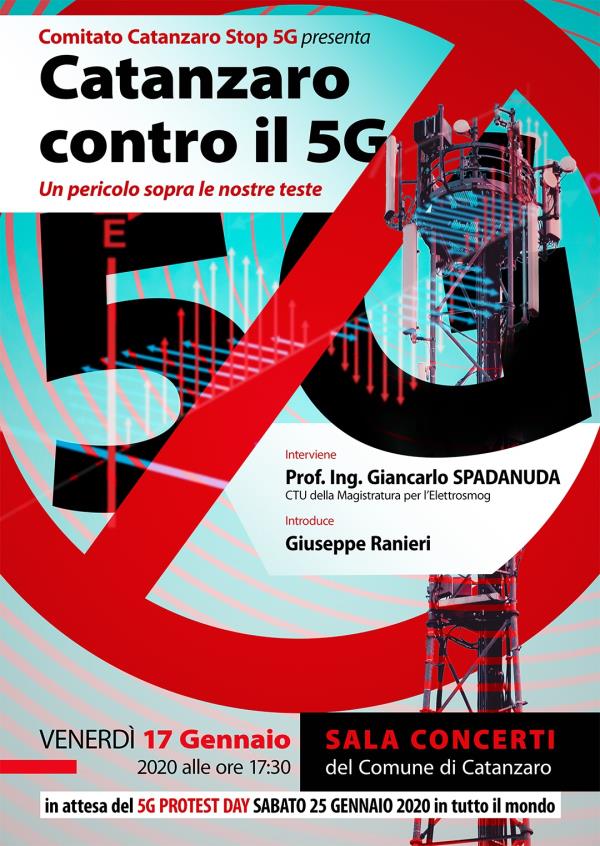 images Bufera sul 5G, questa sera al Comune  di Catanzaro un incontro con la cittadinanza sui problemi sanitari e biologici