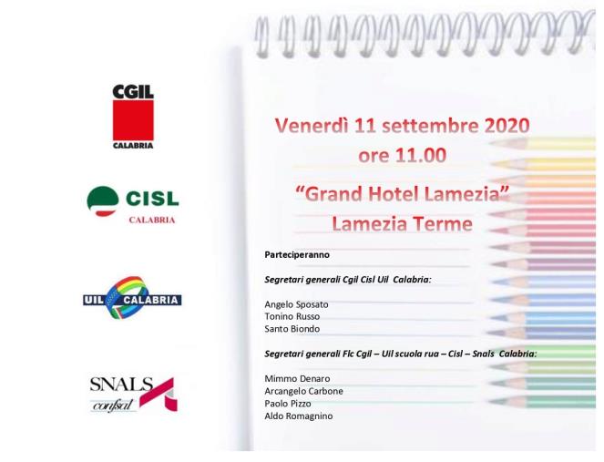 images Scuola e Covid. Venerdì con la Cgil Cisl e Uil a Lamezia Terme si parlerà dell'inizio del nuovo anno 