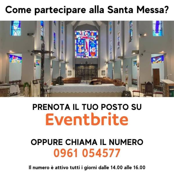 images La chiesa Madonna di Pompei invita i fedeli a prenotarsi per la celebrazione della Santa Messa per rispettare le misure di sicurezza