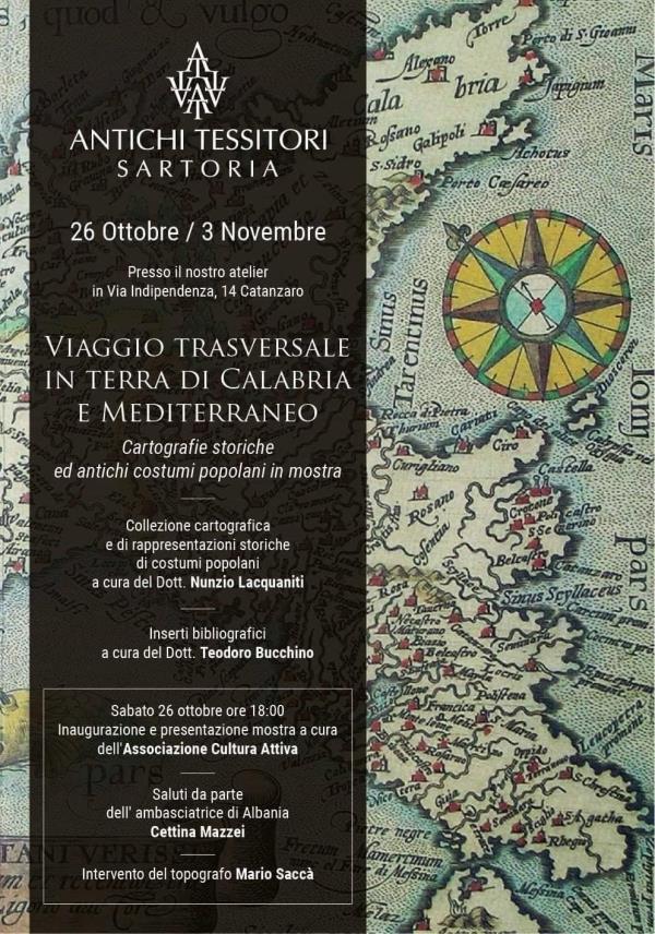 Tutto pronto per l’evento sulle antiche cartografie e i costumi popolari di Calabria. Sabato l'inaugurazione in via dei Tessitori