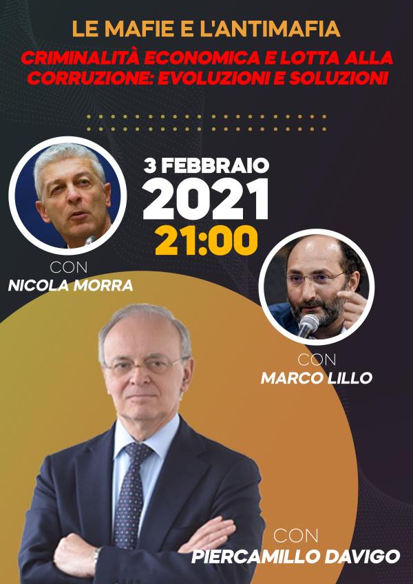 images "Le mafie e l'antimafia", il 3 febbraio il webinar su criminalità economica e lotta alla corruzione