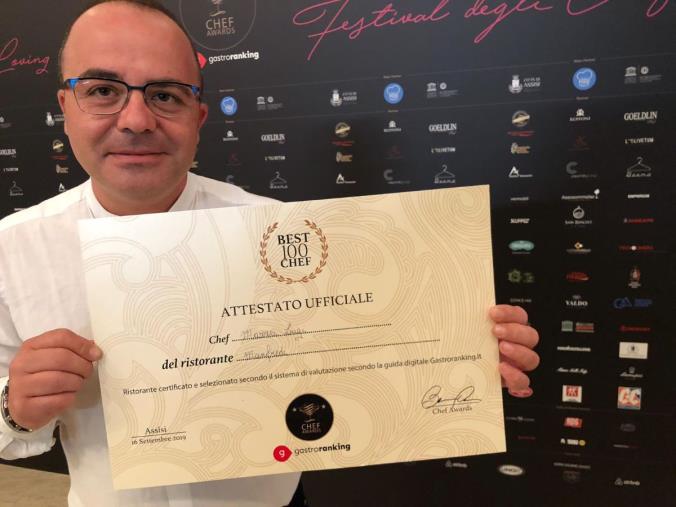 Lo chef Luigi Mazzei premiato ad Assisi. Fa eccellere la buona ristorazione catanzarese 