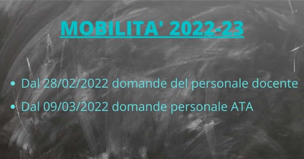 images Mobilità del personale docente, educativo ed ATA 2022/23: è iniziata la presentazione delle domande