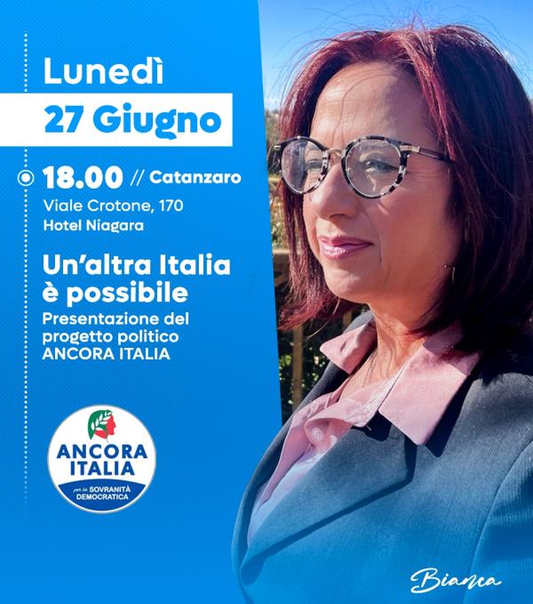 images Catanzaro, la senatrice Bianca Laura Granato presenta il progetto politico “Ancora Italia”