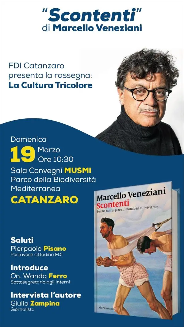 images FDI Catanzaro lancia la rassegna “La Cultura Tricolore”: primo incontro con Marcello Veneziani