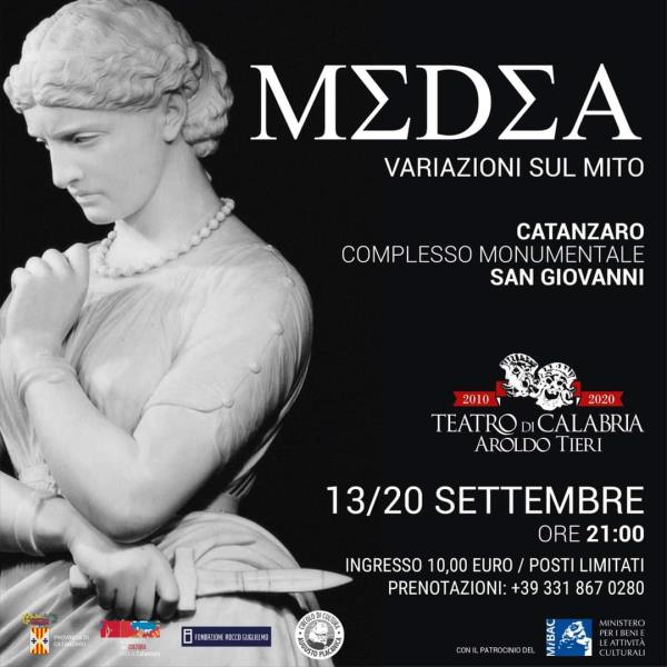 images Il mito di Medea sarà raccontato dal Teatro di Calabria nel Complesso monumentale del San Giovanni il 13 e 20 settembre