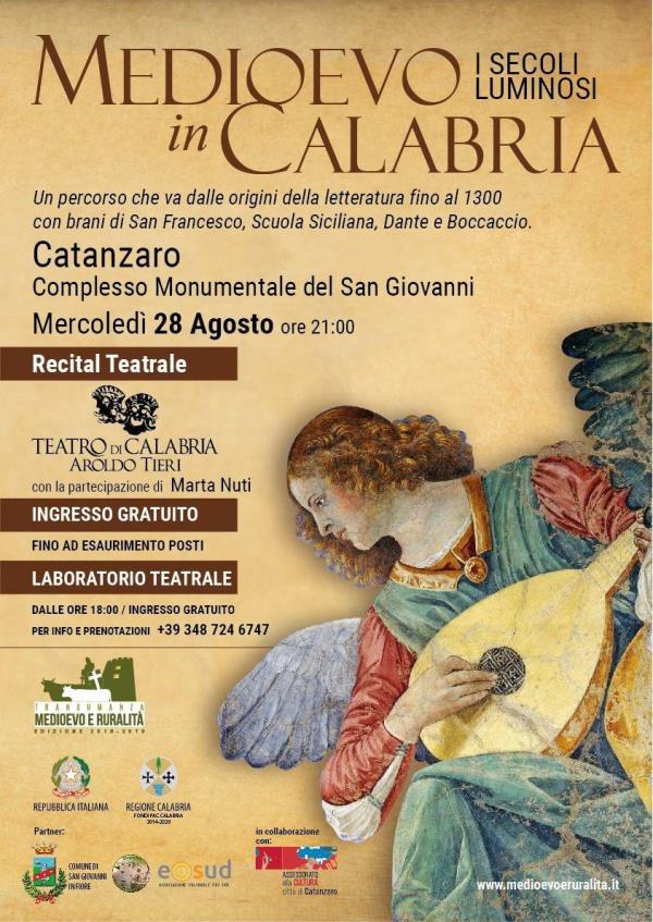 images Il 28 agosto a Catanzaro il Teatro di Calabria con "Medioevo in Calabria-I secoli luminosi"