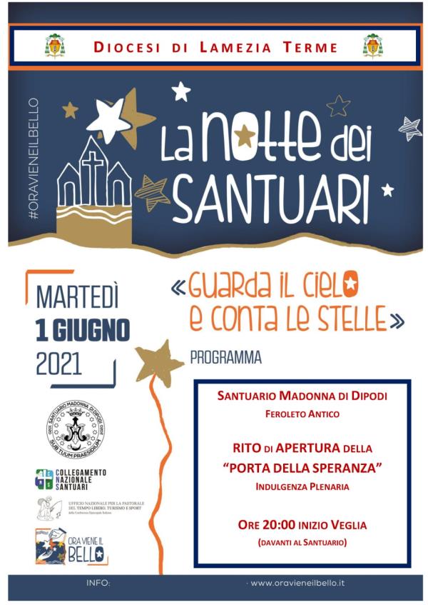 images Domani sera "La notte dei Santuari": ci sarà anche quello di Dipodi della diocesi di Lamezia Terme