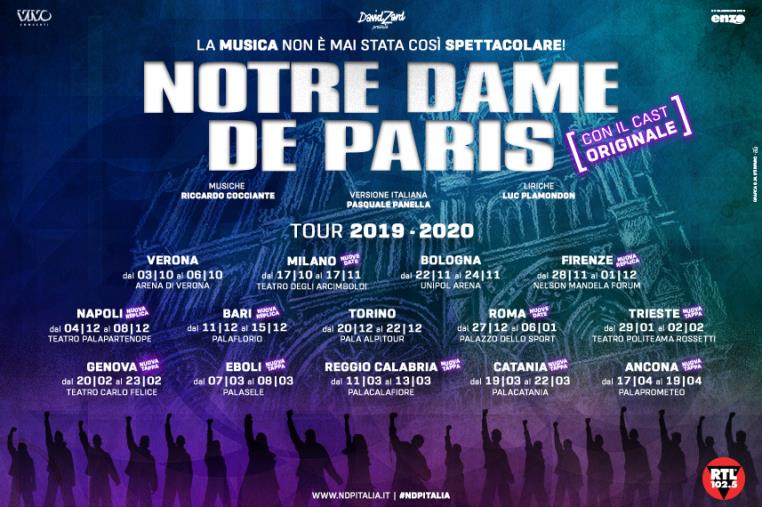 images Cancellate le date di Notre Dame de Paris a Reggio Calabria. Nuove date il 18 e 19 settembre alla Summer Arena di Soverato