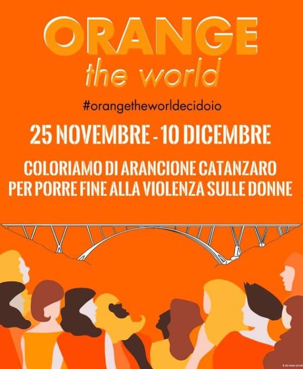 Violenza contro le donne, Catanzaro aderisce alla campagna "Orange the world"