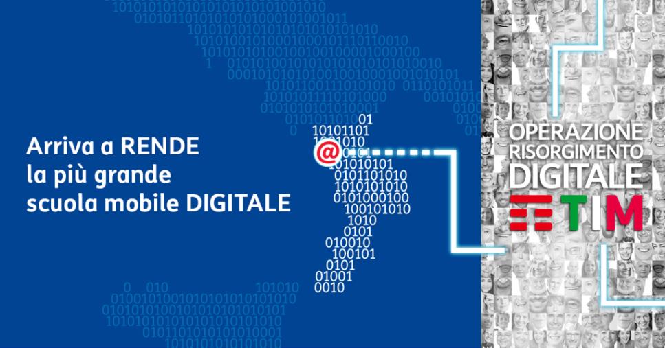 images Anche Rende tra i 107 comuni italiani scelti da TIM per l’iniziativa “Risorgimento digitale”