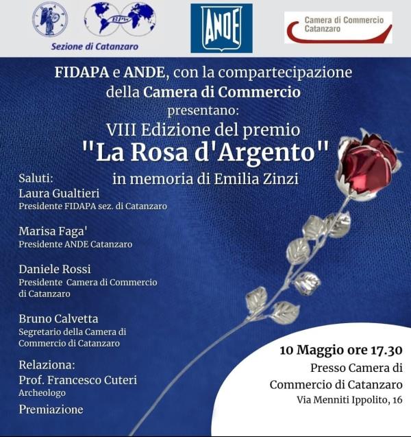 images Catanzaro, Fida e Ande insieme nel Premio “La Rosa d’Argento” in memoria Emilia Zinzi 