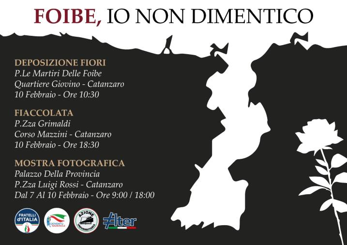 images Giorno del Ricordo, fiaccolata in piazza Grimaldi a Catanzaro organizzata dal coordinamento cittadino di FdI 
