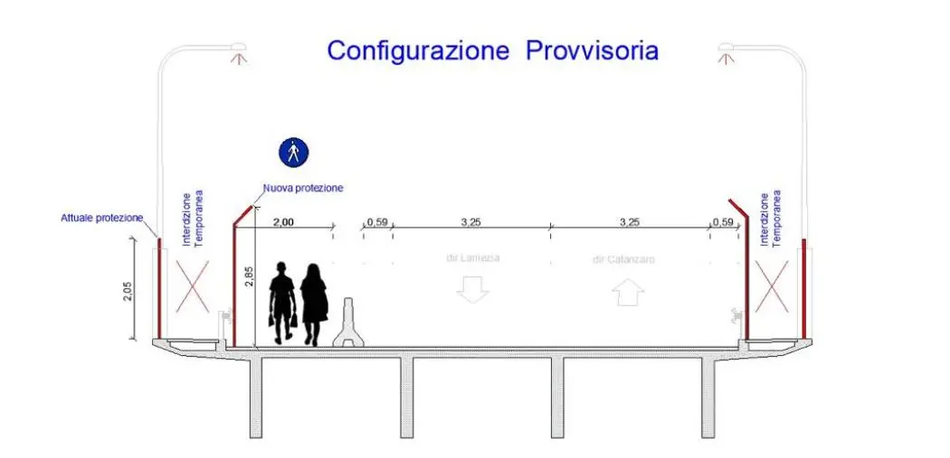 images Catanzaro, sul Ponte Morandi saranno installate barriere 'anti scavalco' di tre metri 