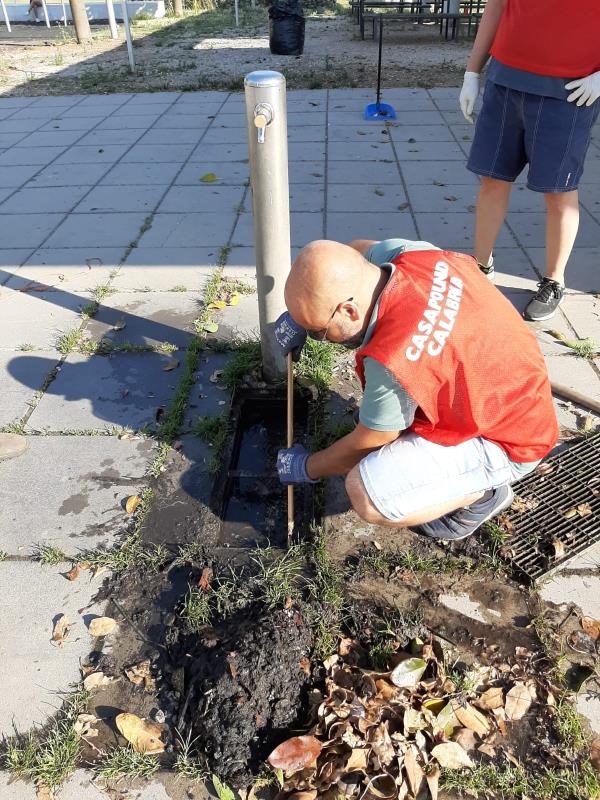 Il Parco Impastato ripulito dai volontari di Casapound di Lamezia Terme
