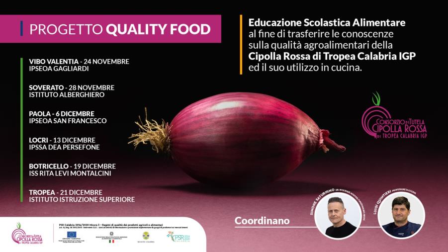 images La cipolla rossa di Tropea entra a scuola con il progetto Quality food 