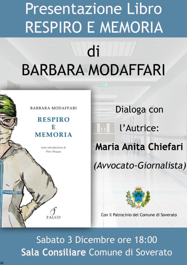 "Respiro e memoria": nel libro di Barbara Modaffari le testimonianze dell'era covid