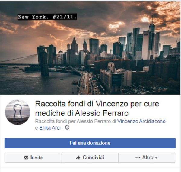 images A Rossano l'Onlus "Gocce nel deserto" sostiene raccolta fondi per l'intervento del giovane cariatese Alessio Ferraro