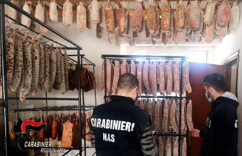 Sequestrati circa 600 kg di carne senza tracciabilità e denunciato un 67enne per detenzione illecita di cardellini dai Nas di Reggio Calabria (FOTO)