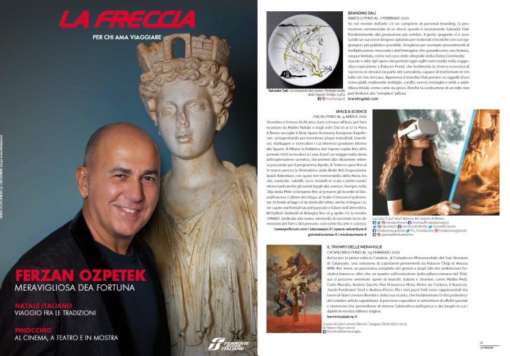 Abramo: “Catanzaro con la mostra su Bernini e il Barocco alla ribalta nazionale sulla rivista di Trenitalia”