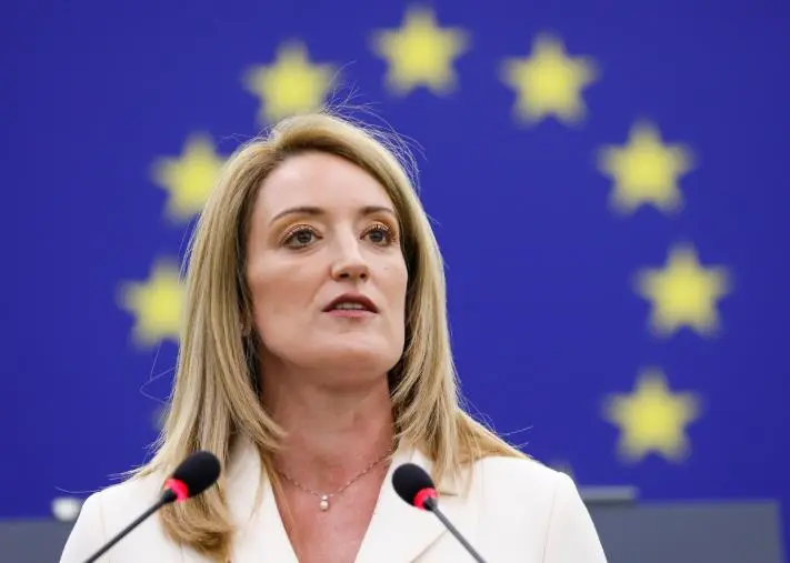 Regione Calabria, visita della presidente del Parlamento europeo Roberta Metsola 